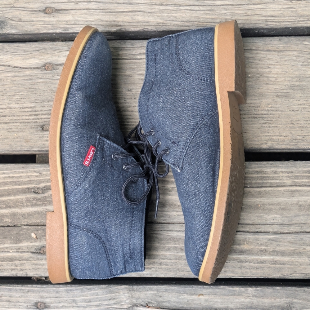 Men's Levi's Blue Denim Ankle Boots